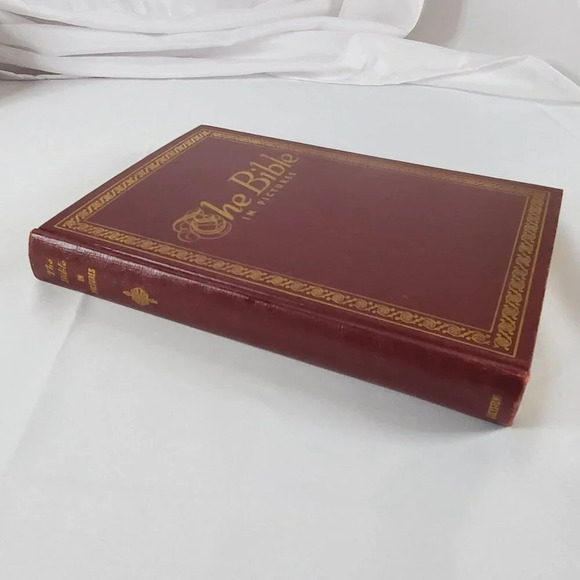 The Bible in Pictures Edited by Rev. Ralph Kirby Hardcover 1952 illustrated - Picture 4 of 16